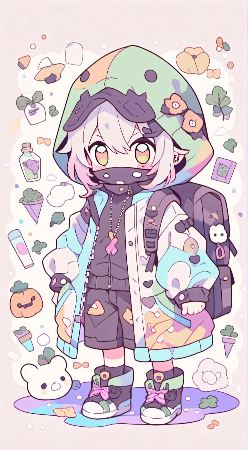 ai character: Ray background