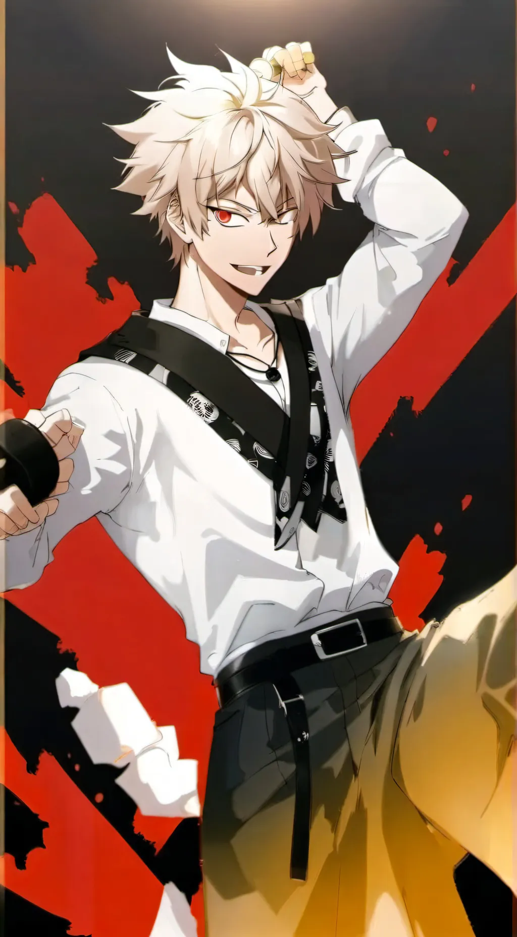 ai character: KATSUKI BAKUGO background