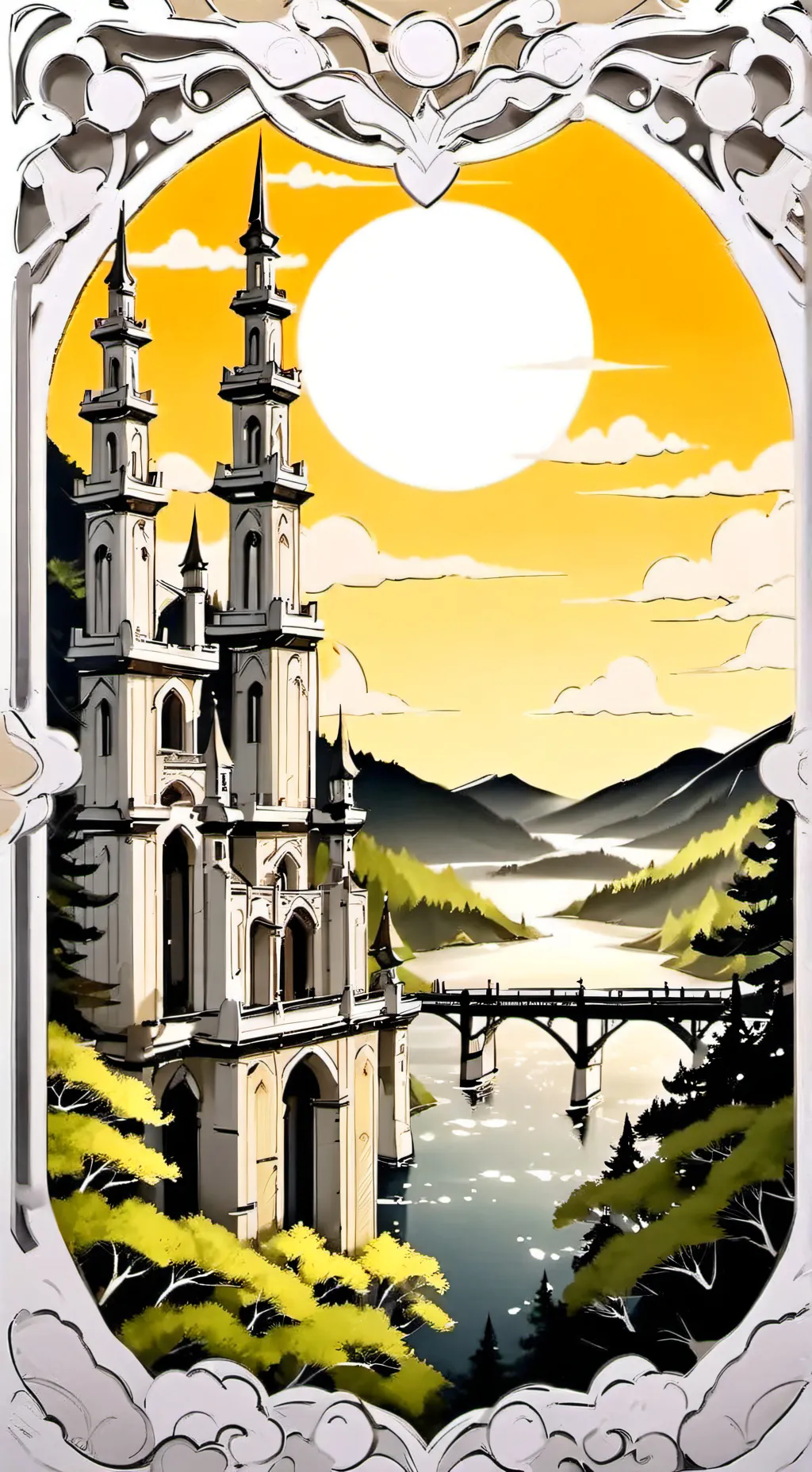 ai character: cuty girl background