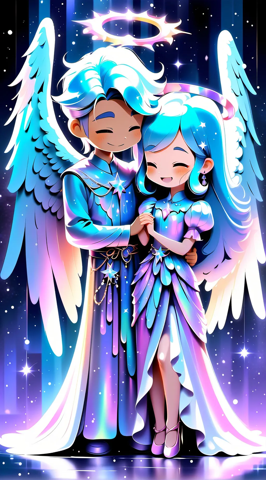 ai character: feilx and  Olivia background