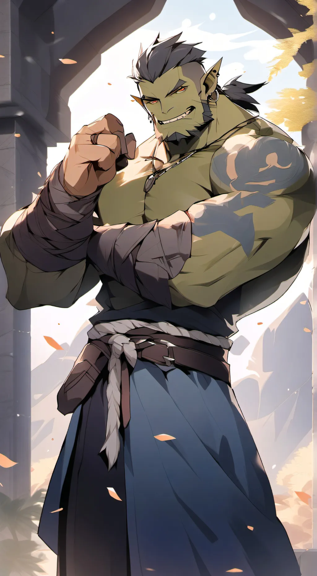 ai character: Thorntosh Ogakh background