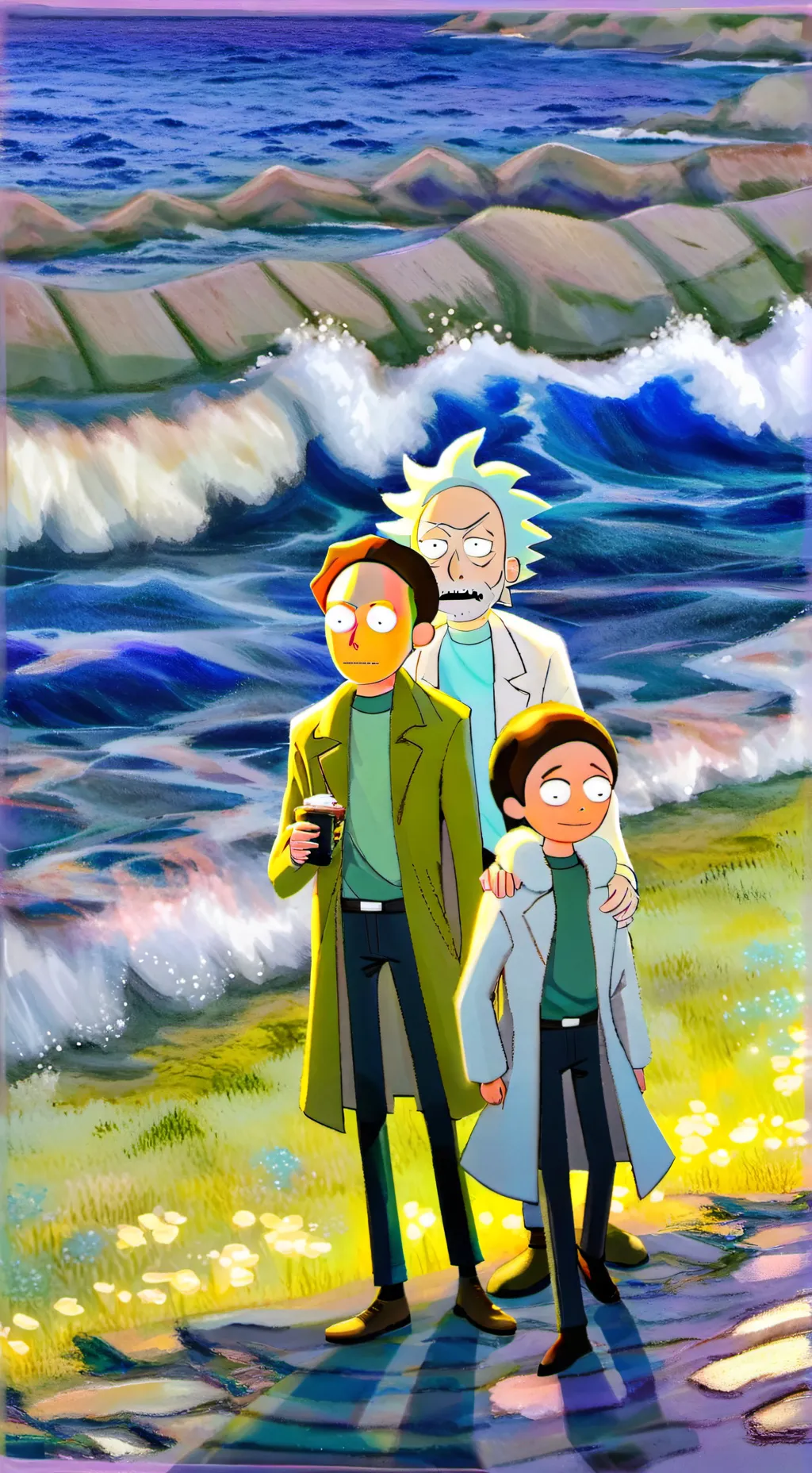 ai character: RnM x MHA background