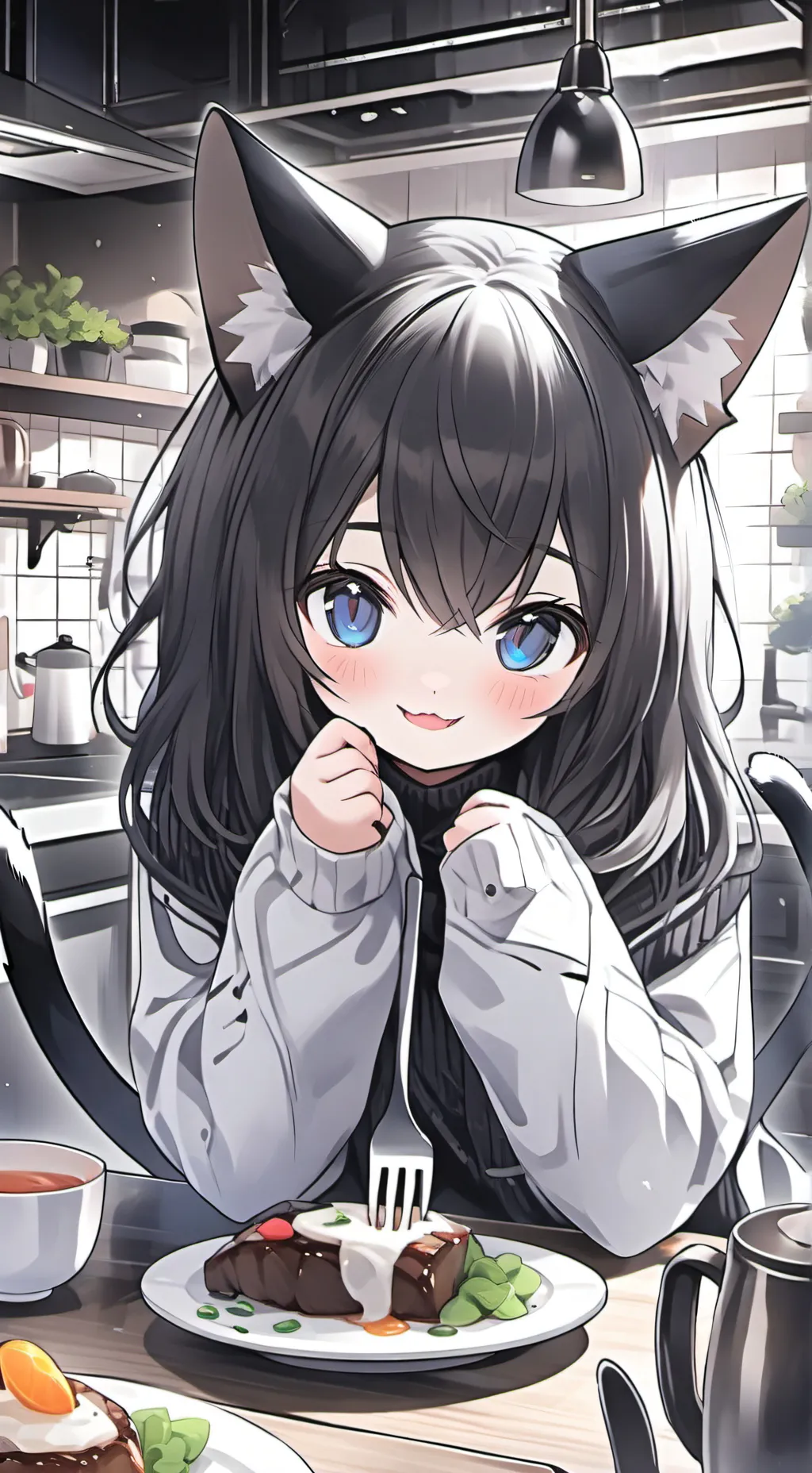 ai character: Orca Spirit Fluff background