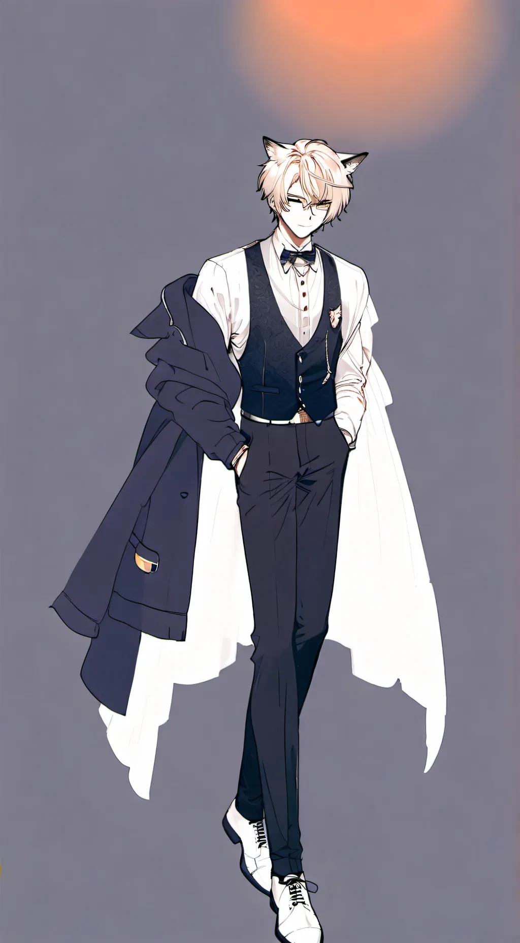 ai character: Kai the wolf background