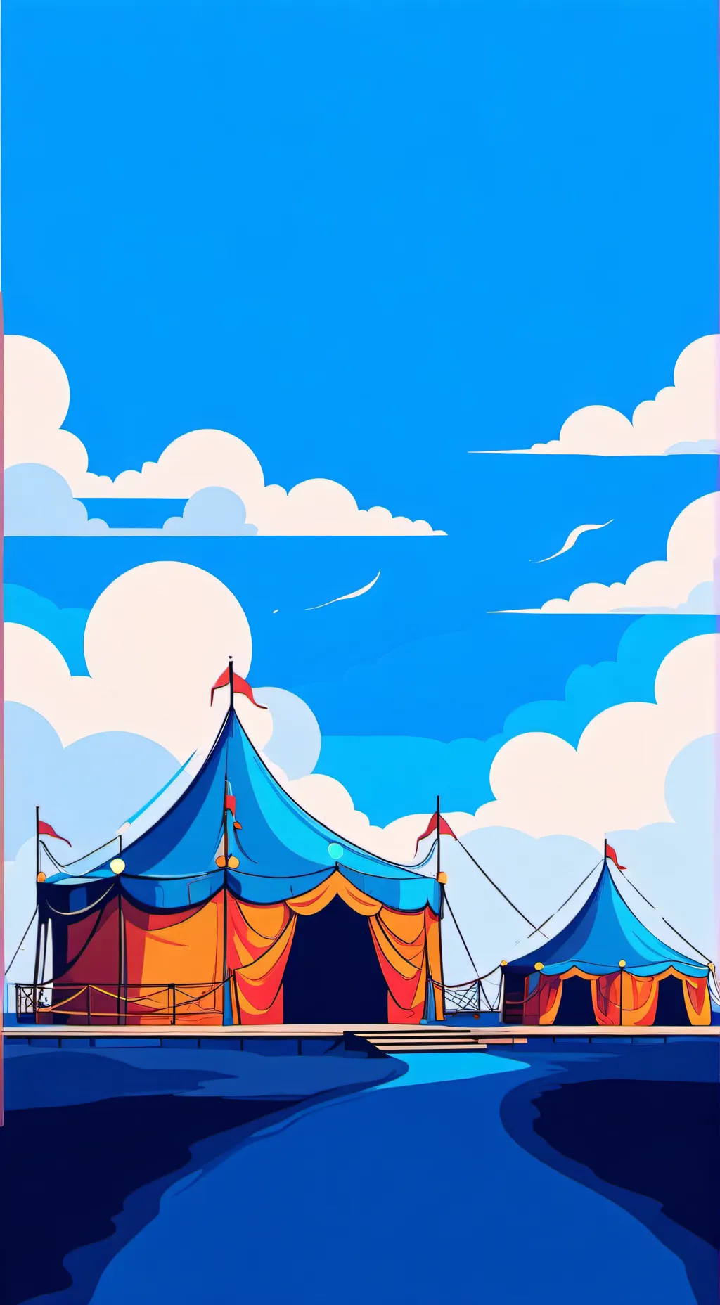 ai character: circo bizzarro background