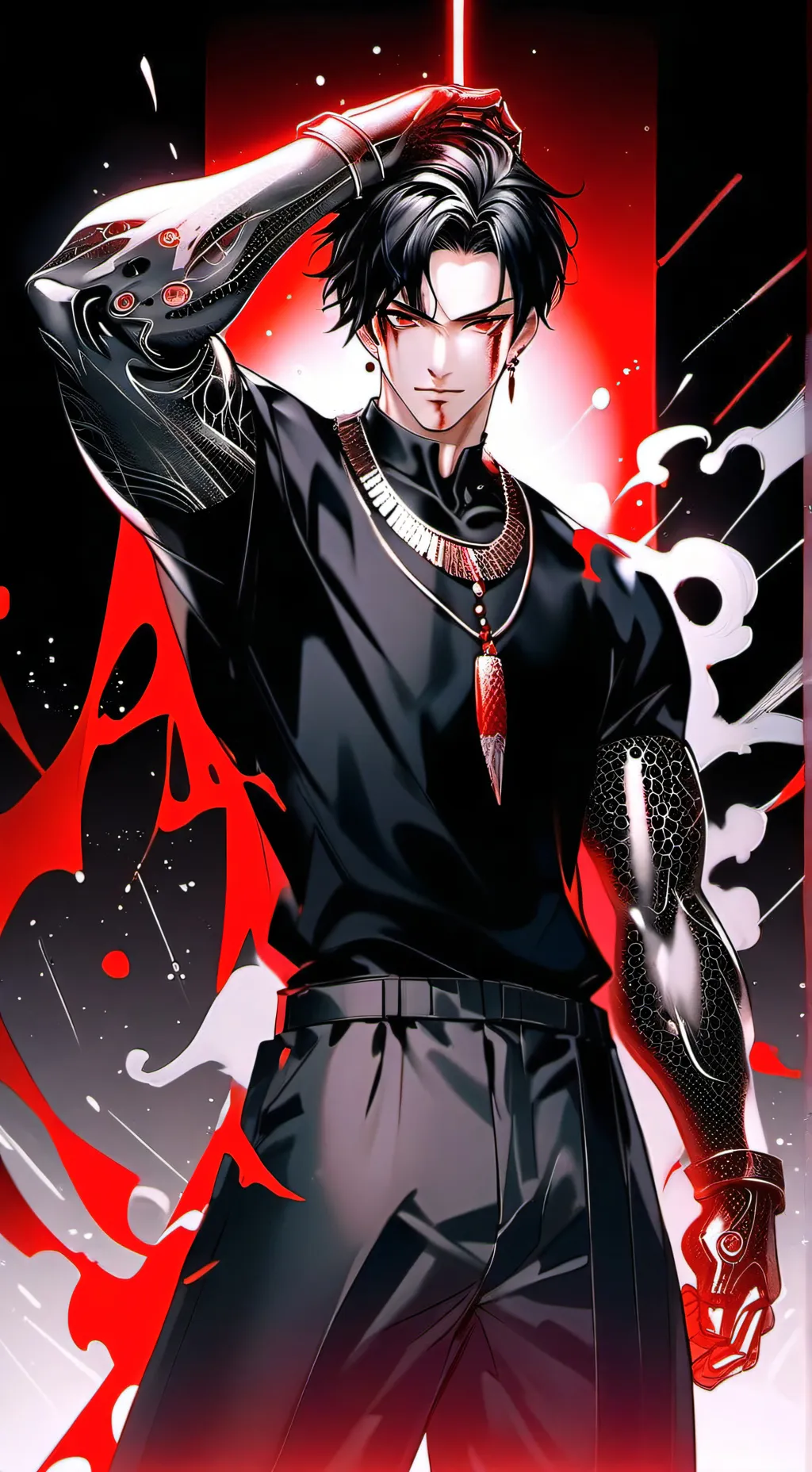 ai character: titan background