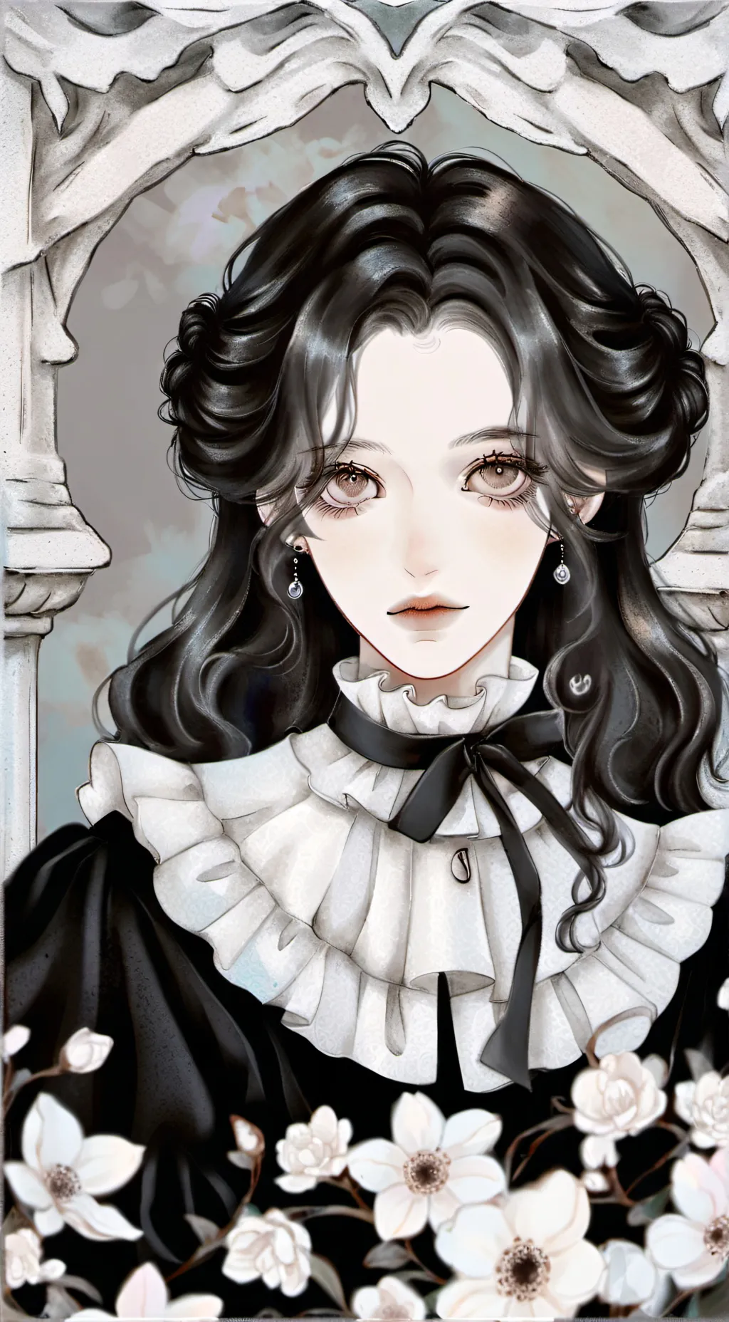 ai character: Kpop school  background