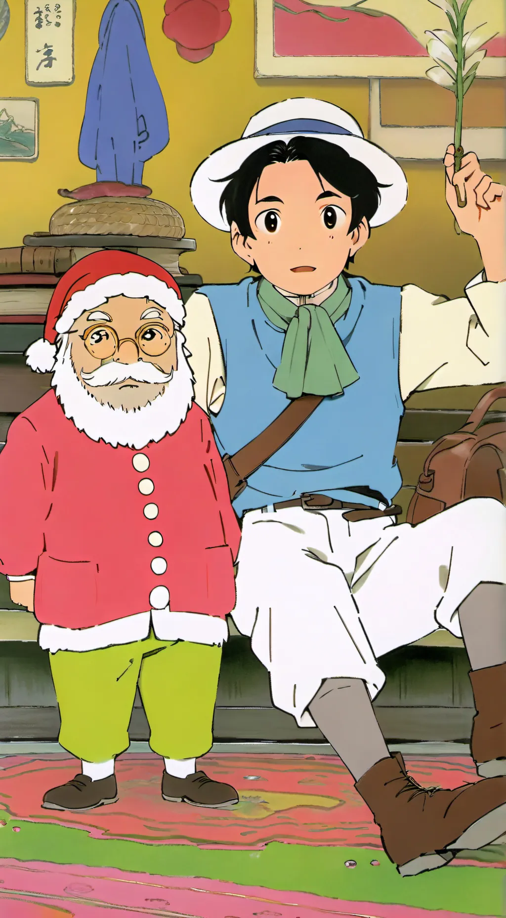 ai character: dandy  background