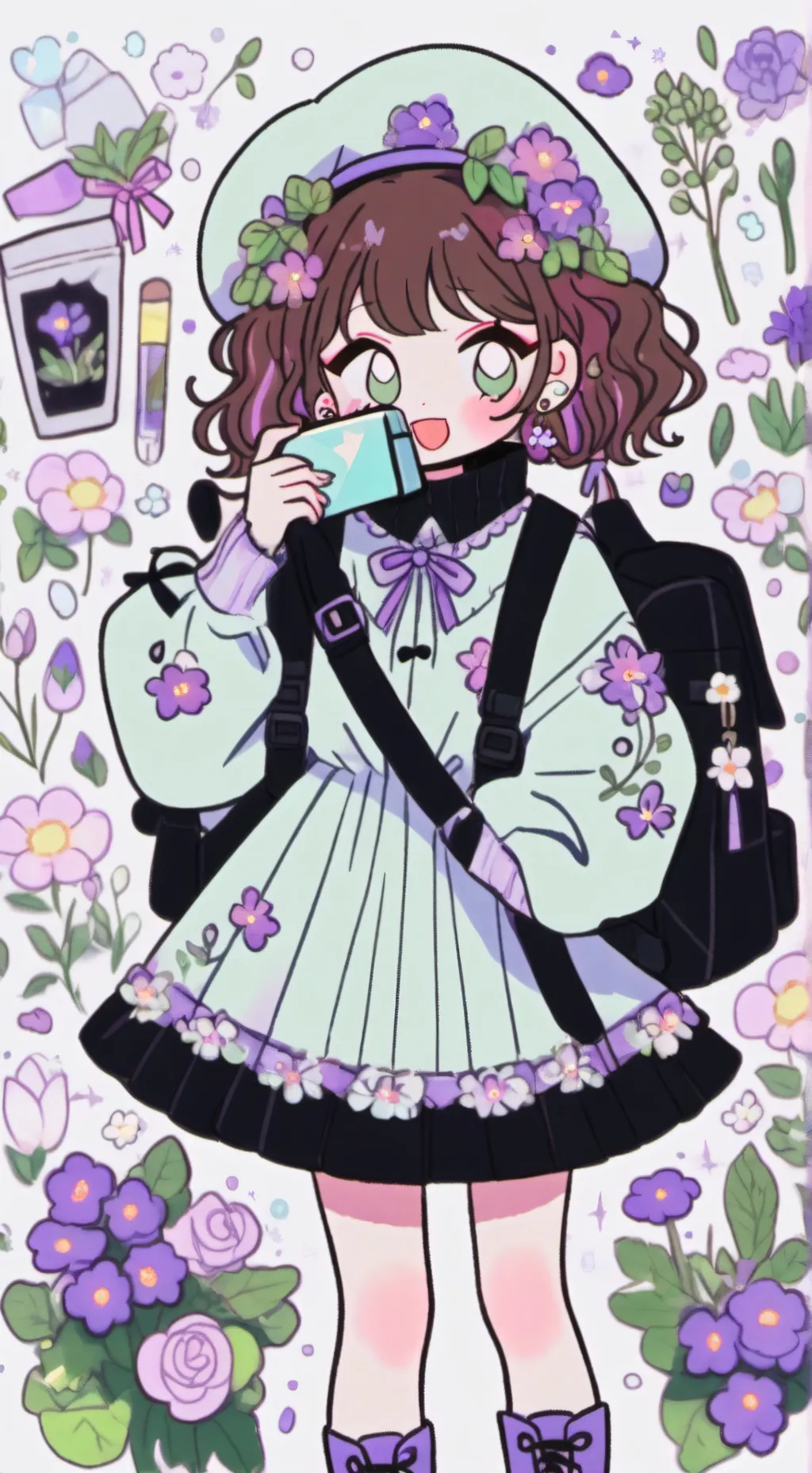 ai character: summer background