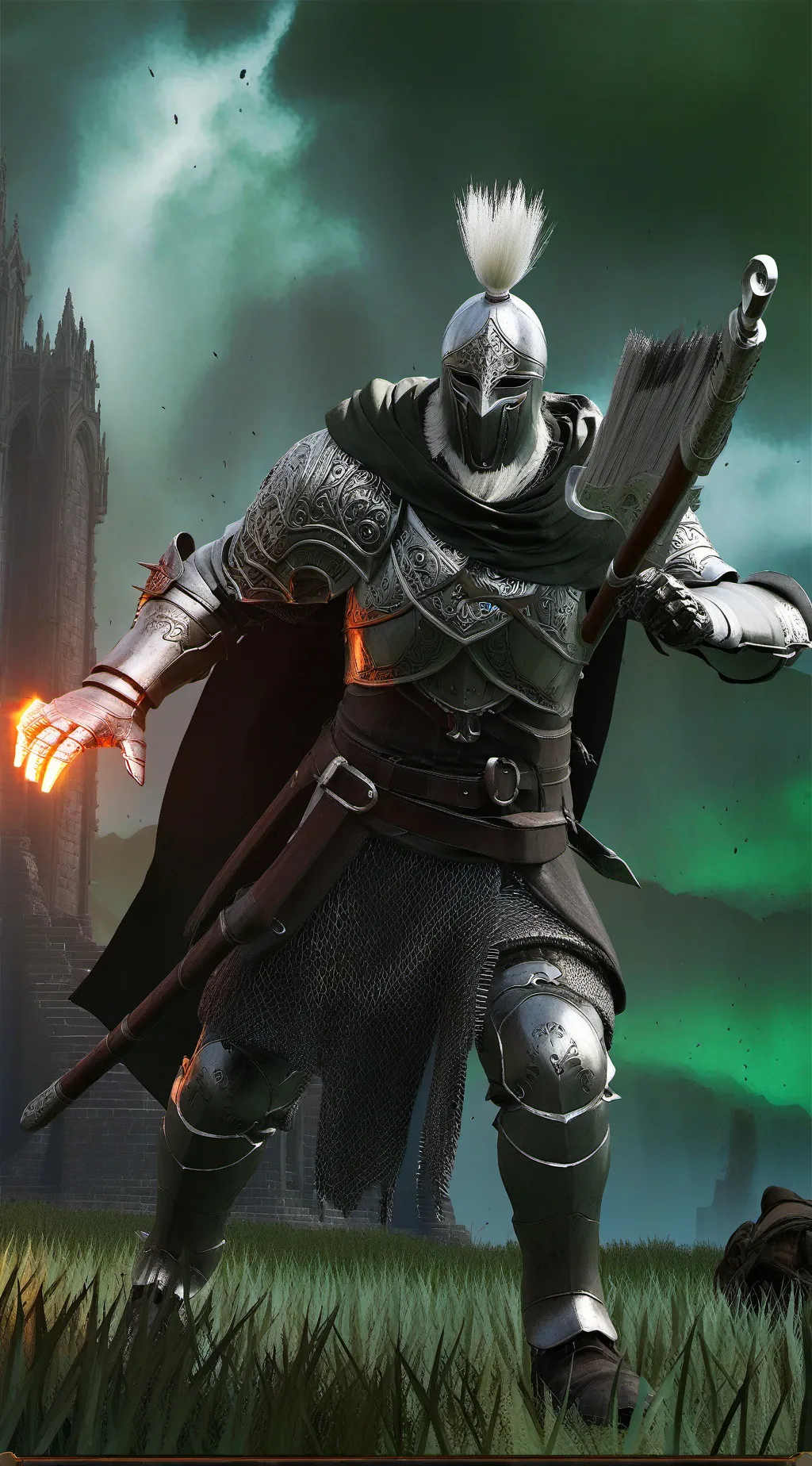 ai character: Demon realm background