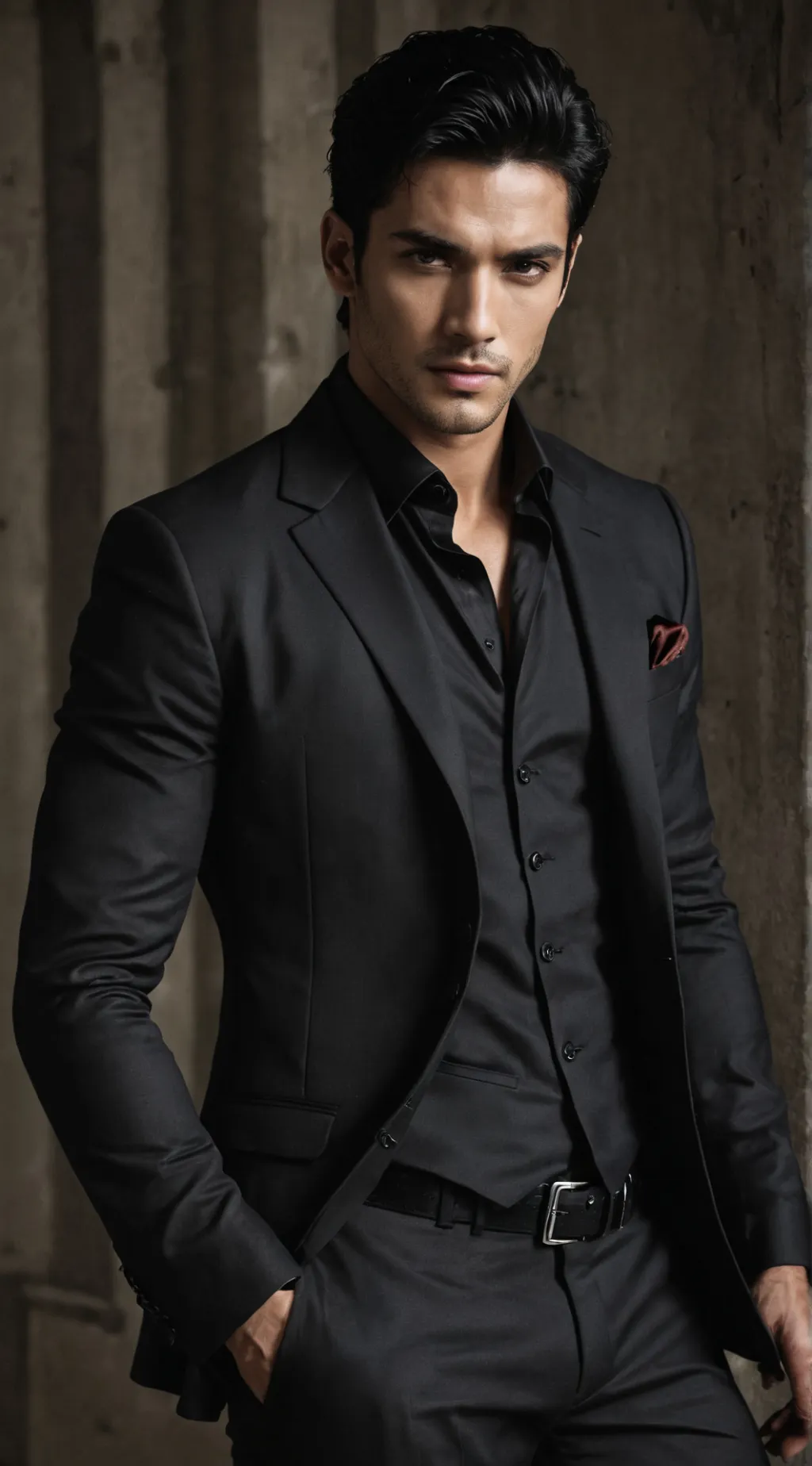 ai character: Noah Black background