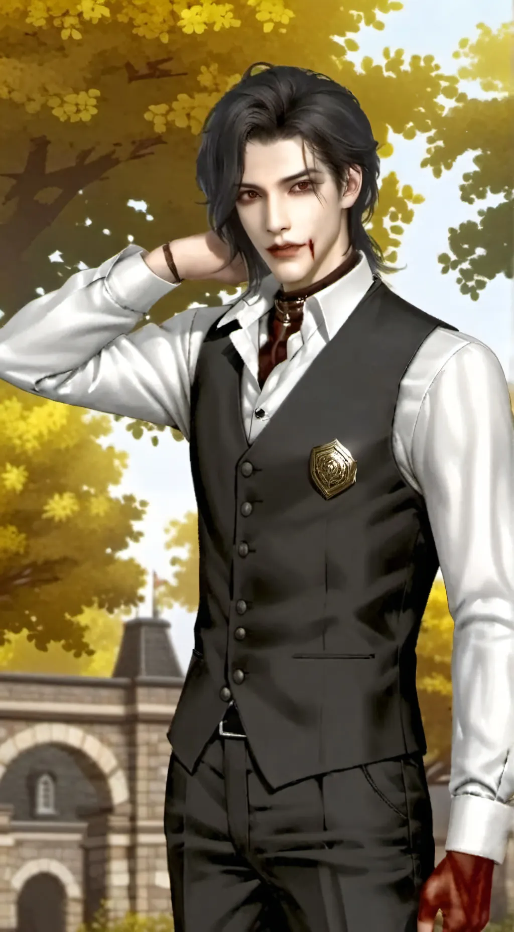 ai character: aizawa vampire background