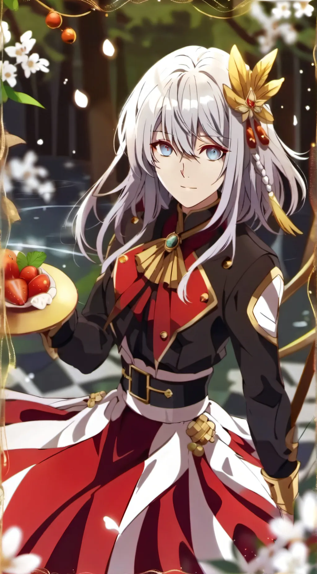 ai character: McDonald's worker background