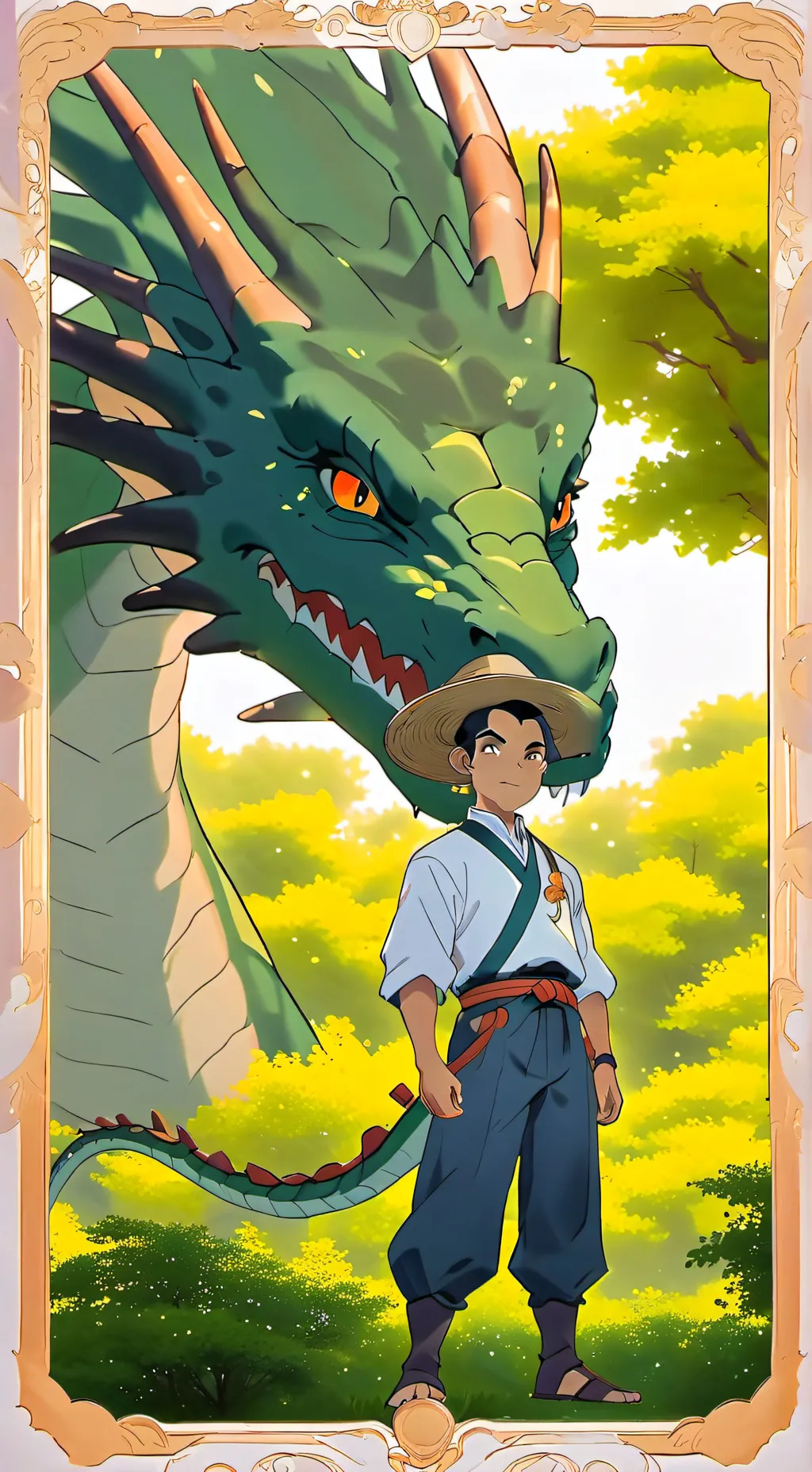 ai character: nickname Beau background