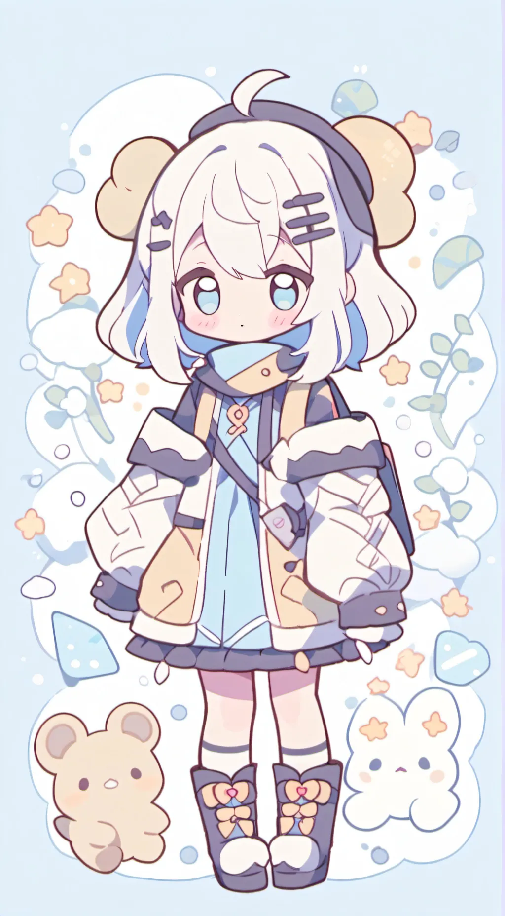 ai character: Nabi X Santi background