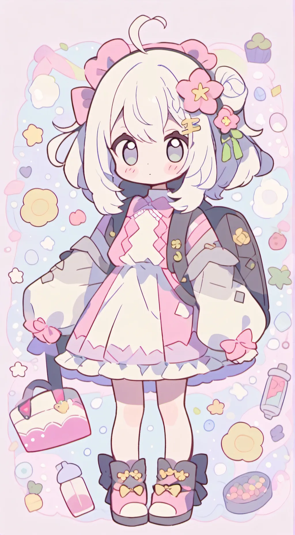 ai character: ring nebula background