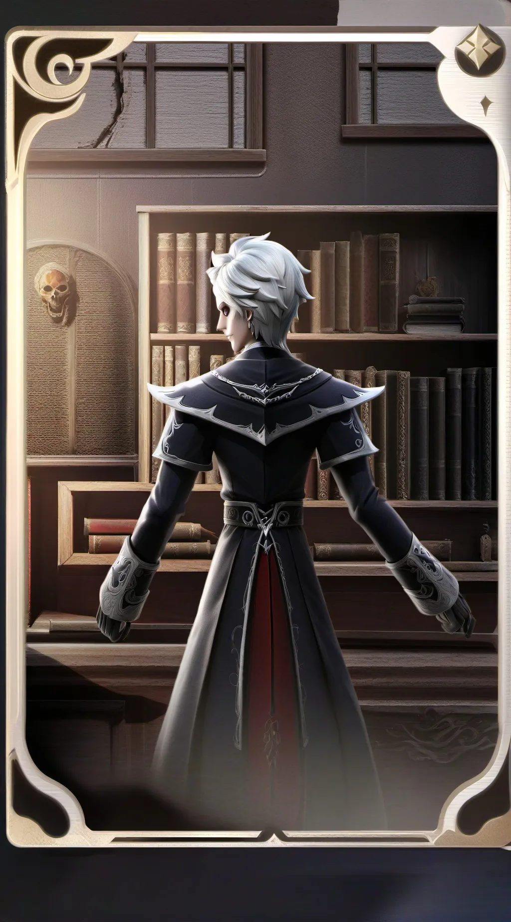 ai character: Haunted house background