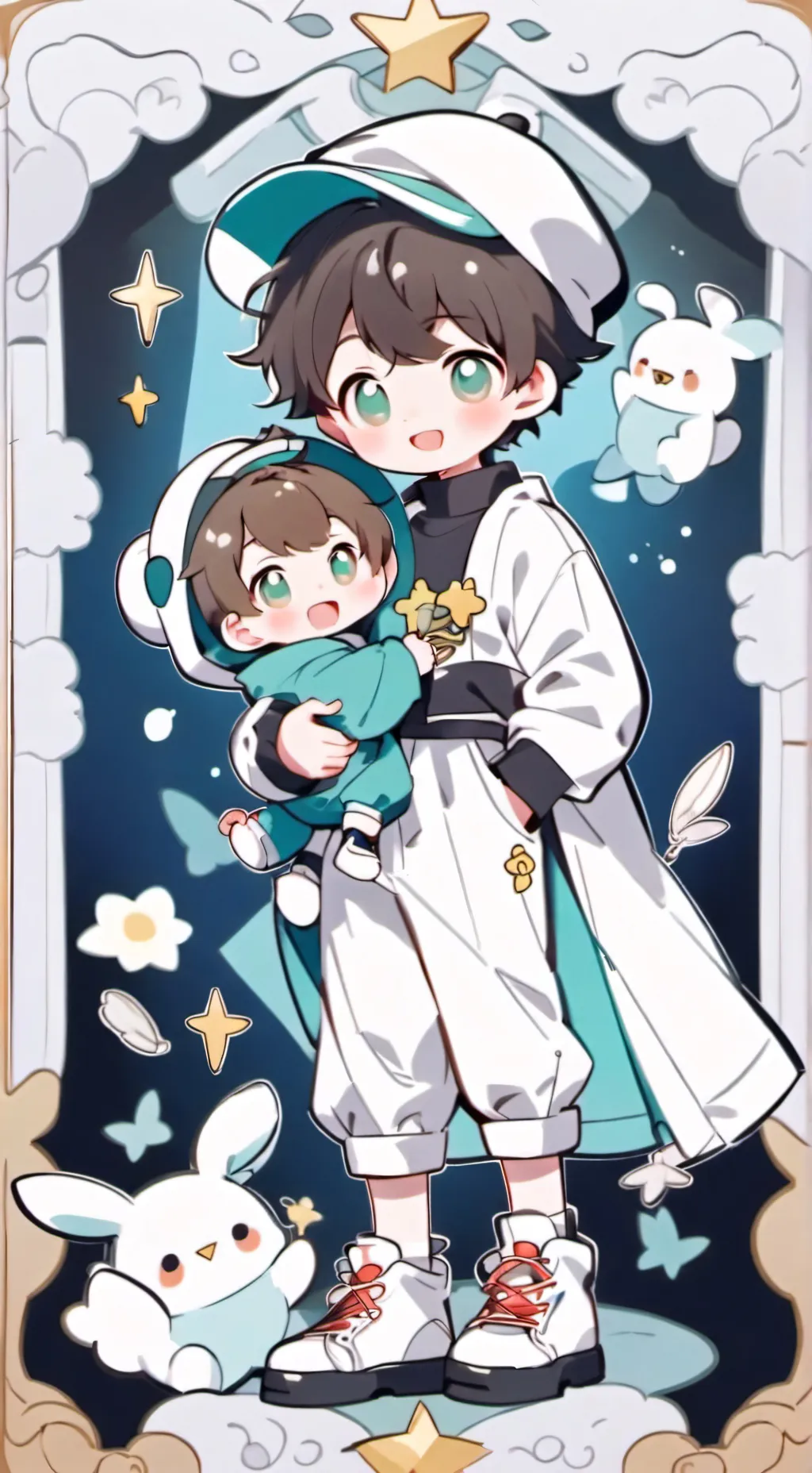 ai character: Tall Baby background