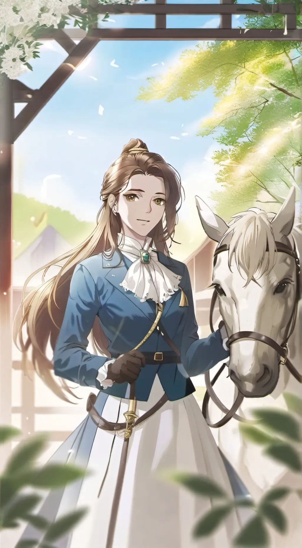 ai character: Snowi background