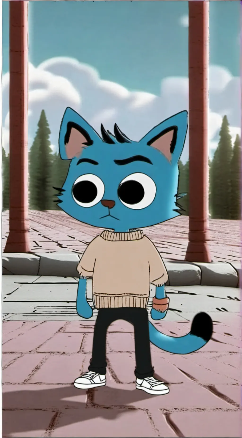 ai character: gumball background