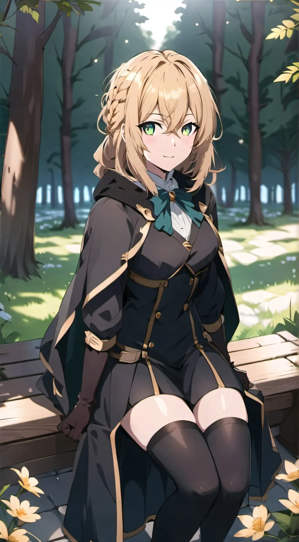 ai character: Future knight ♀️ background