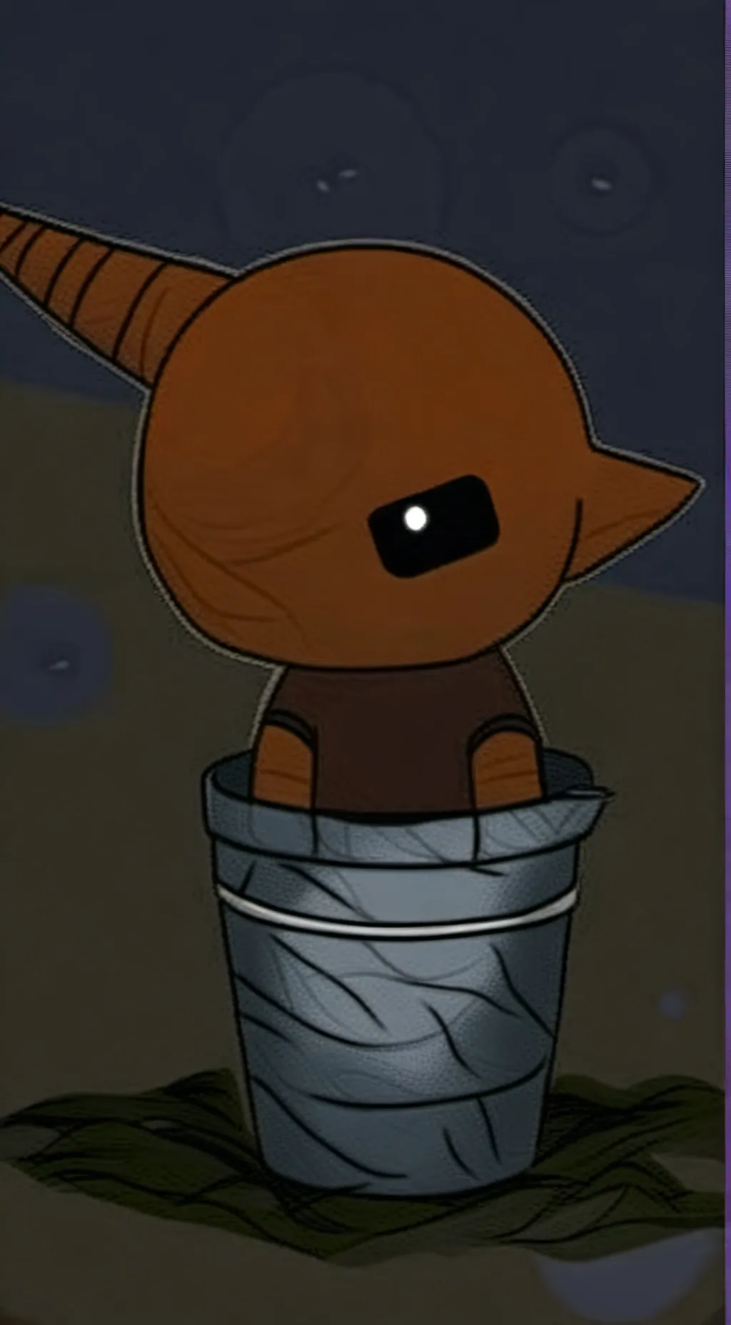 ai character: little brud background