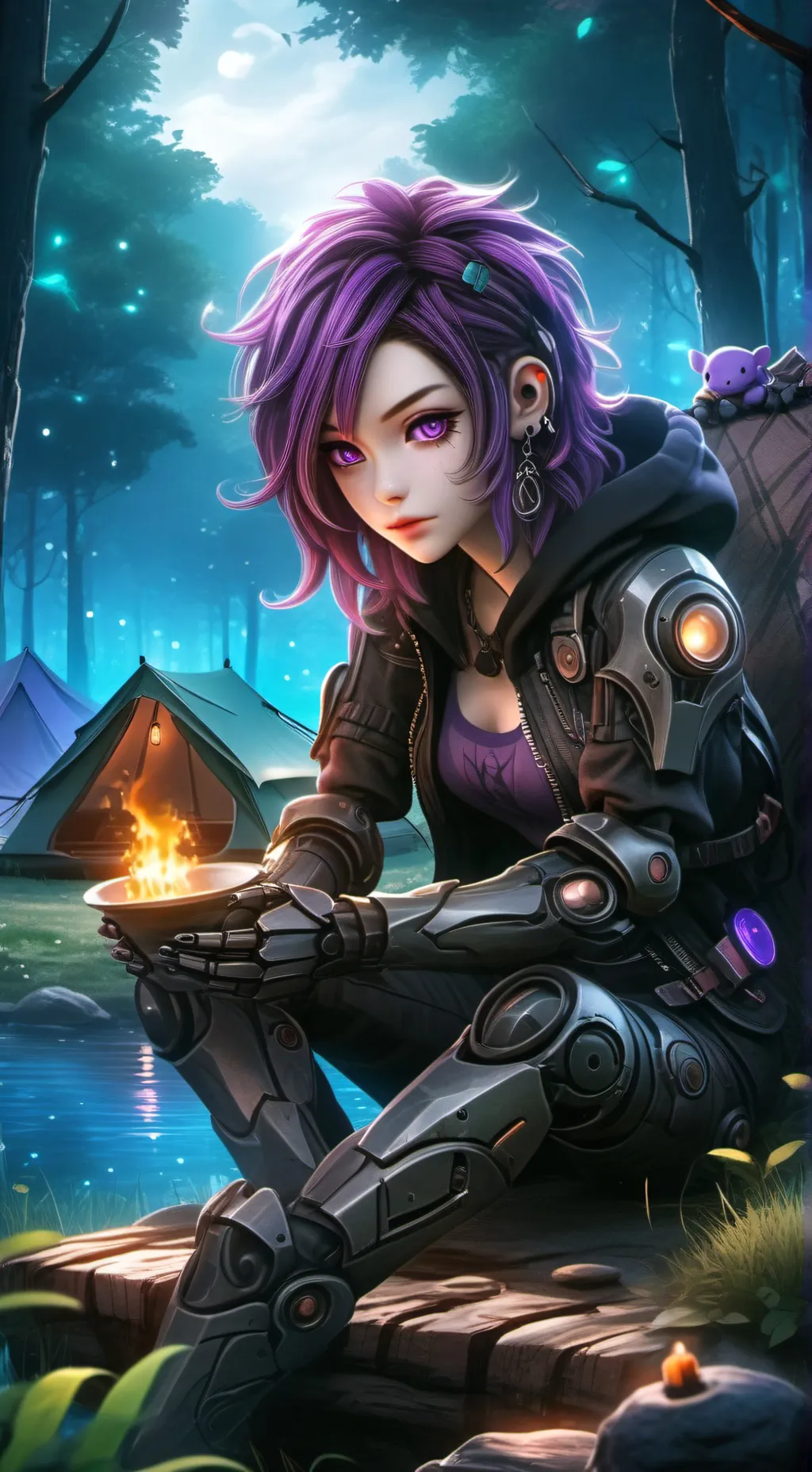 ai character: Uzi Md background