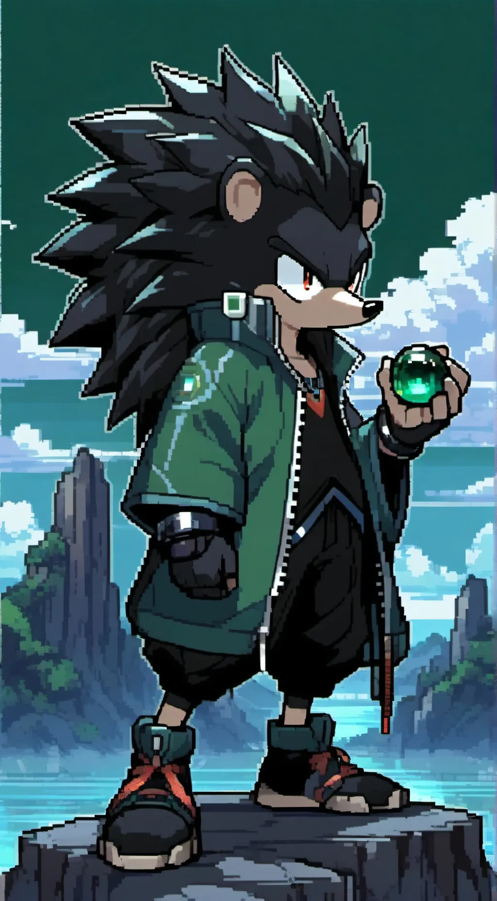 ai character: Shadow  background