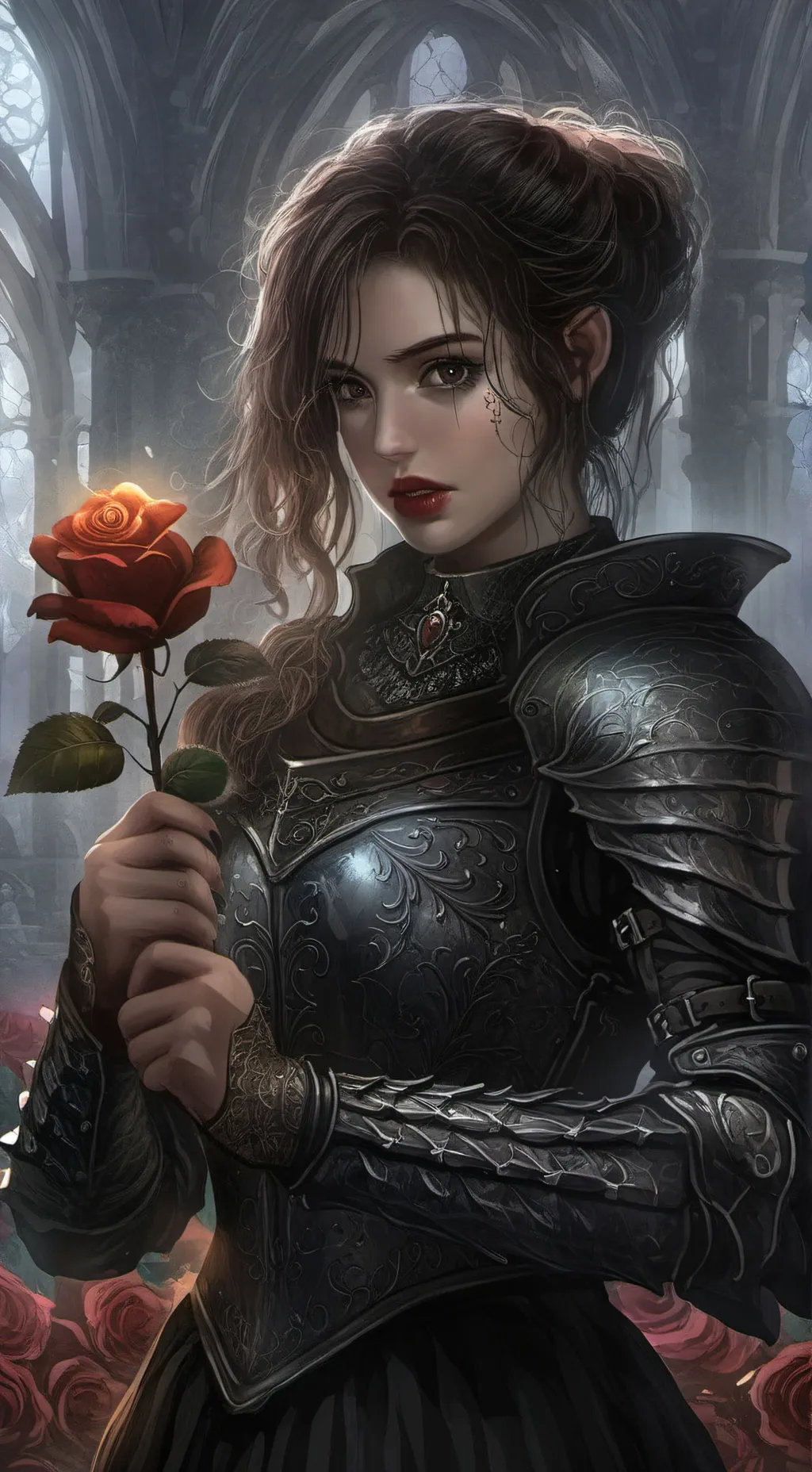 ai character: Alessandra Vertia background