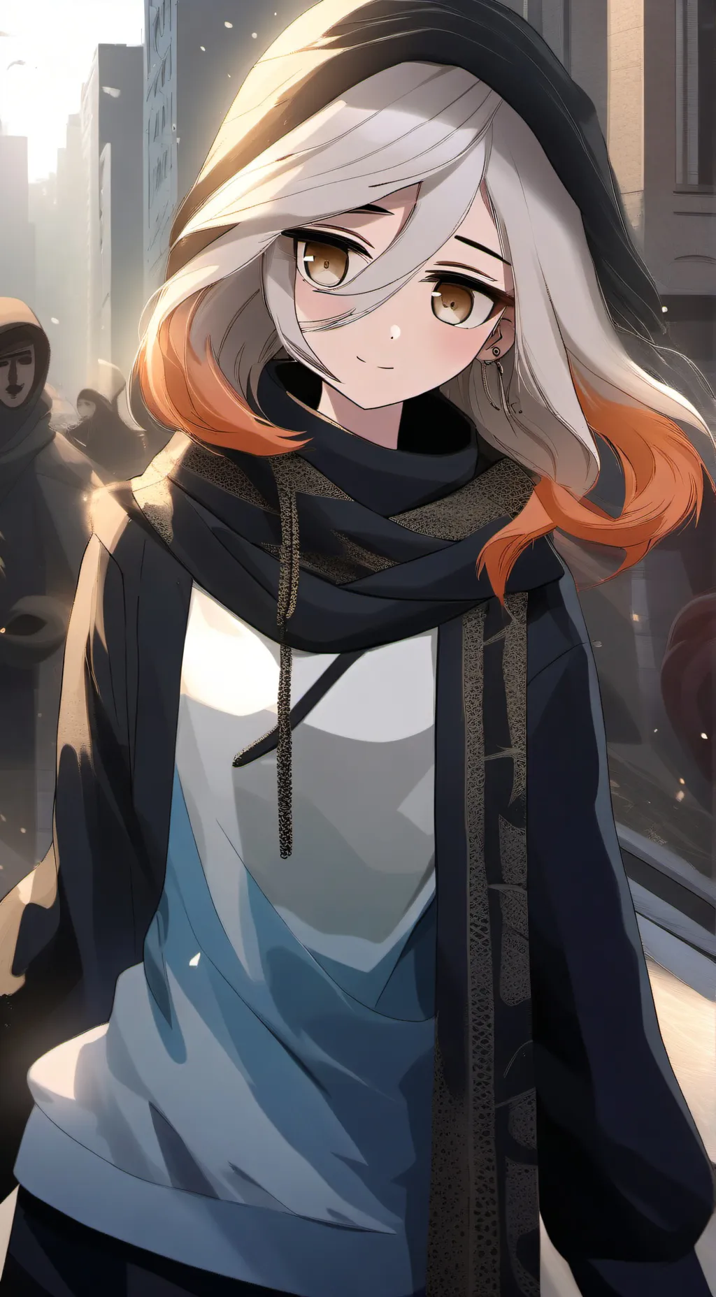 ai character: 📄paper cookie🍪 background