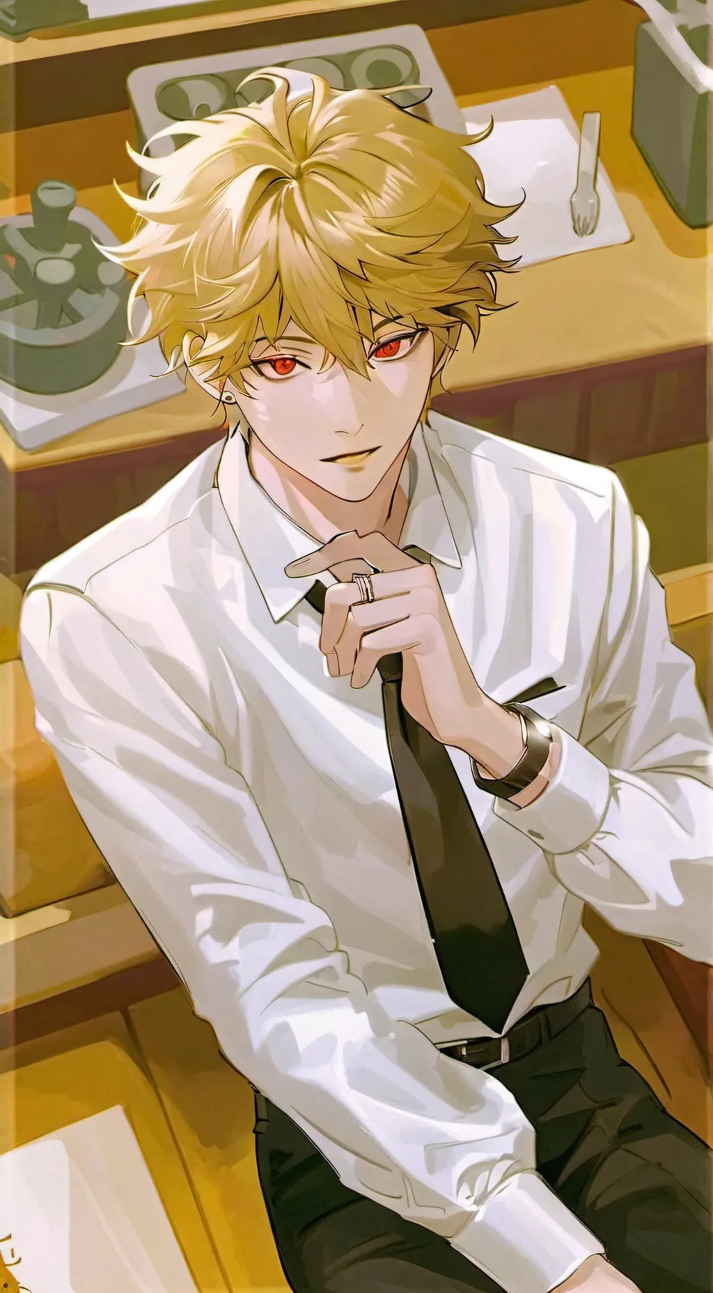 ai character: denji x you  background