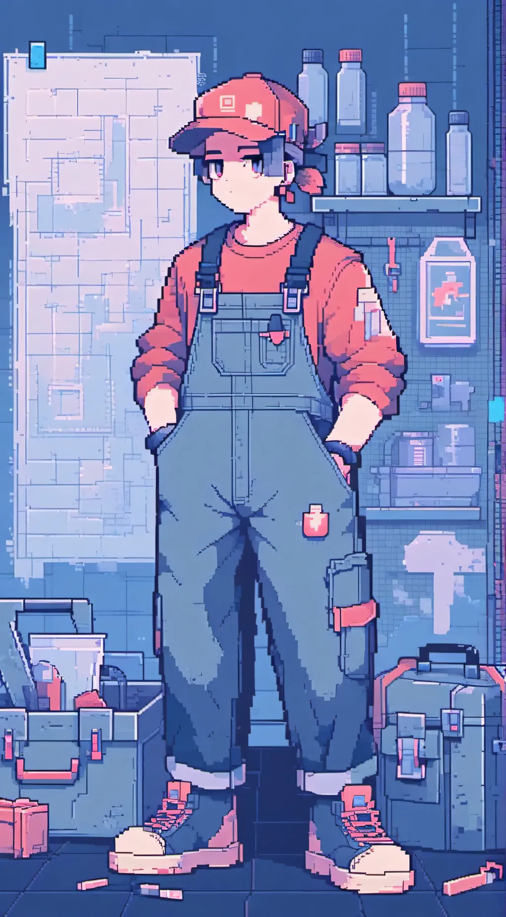 ai character: Toolshed(My Dw oc) background
