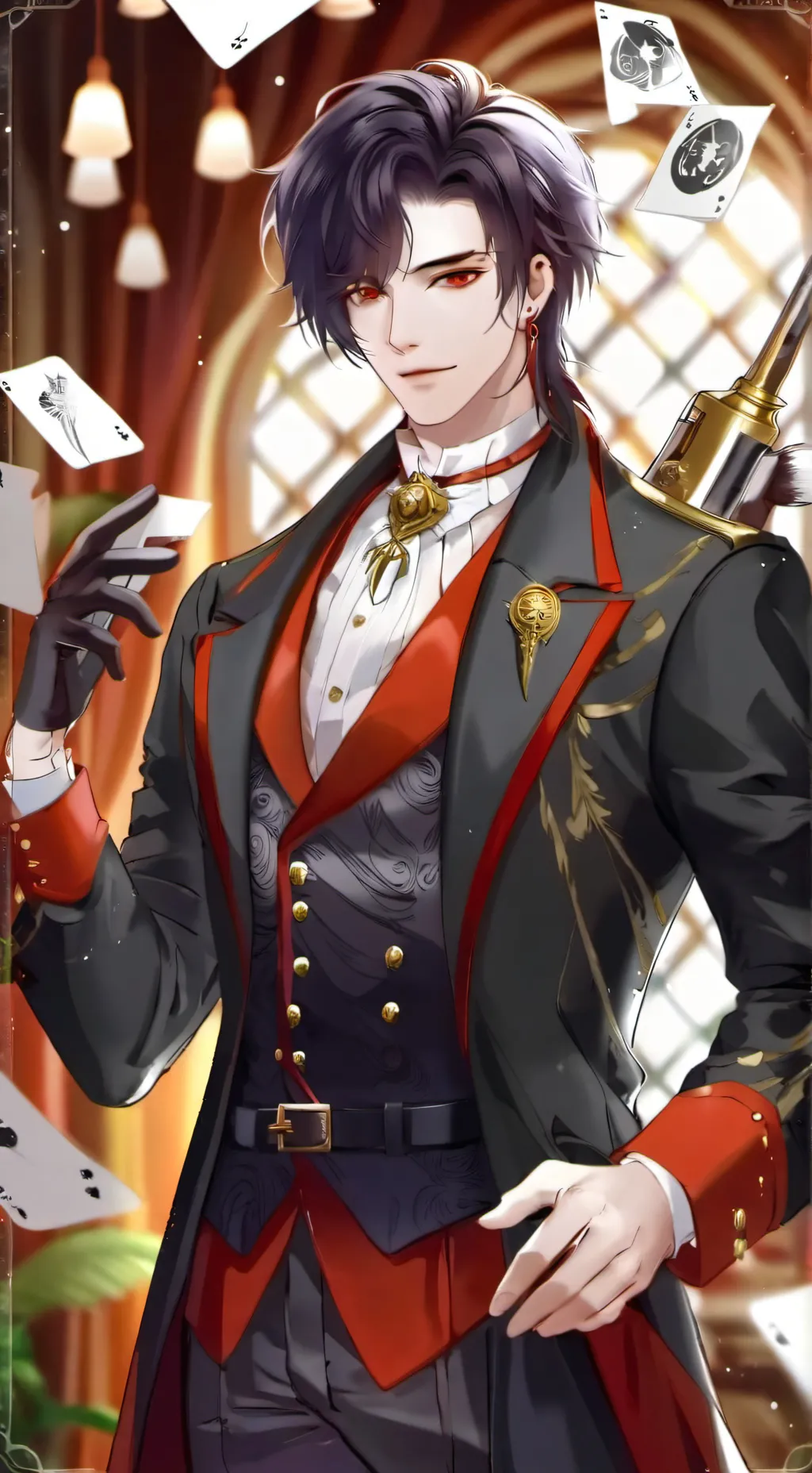 ai character: lucas  background