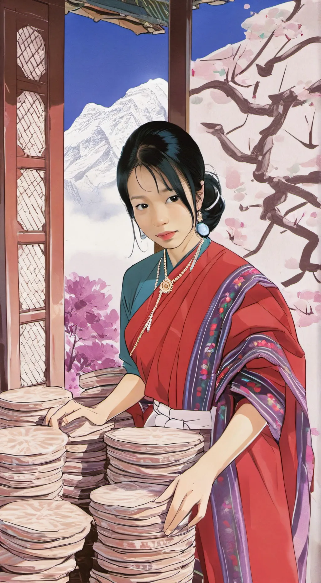 ai character: Diya Sherpa background