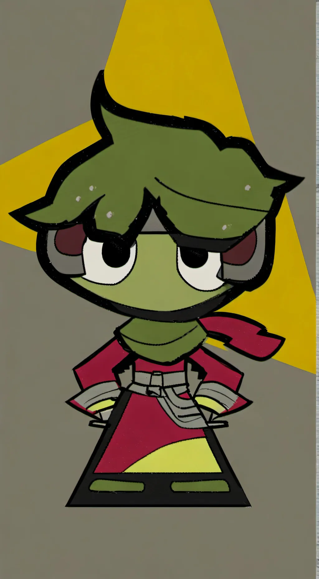 ai character: meme background