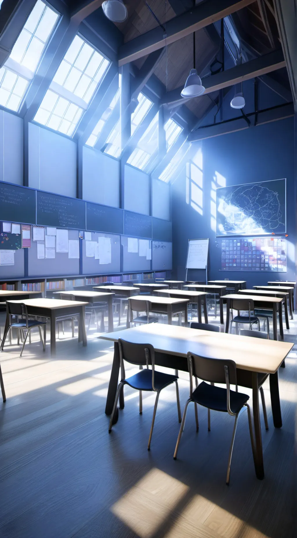 ai character: School Lockdown background