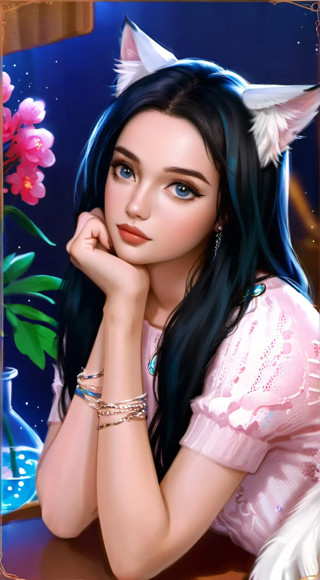 ai character: Багира  background