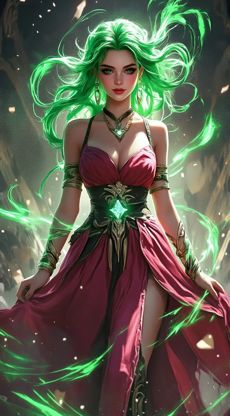 ai character: Esmeralda background