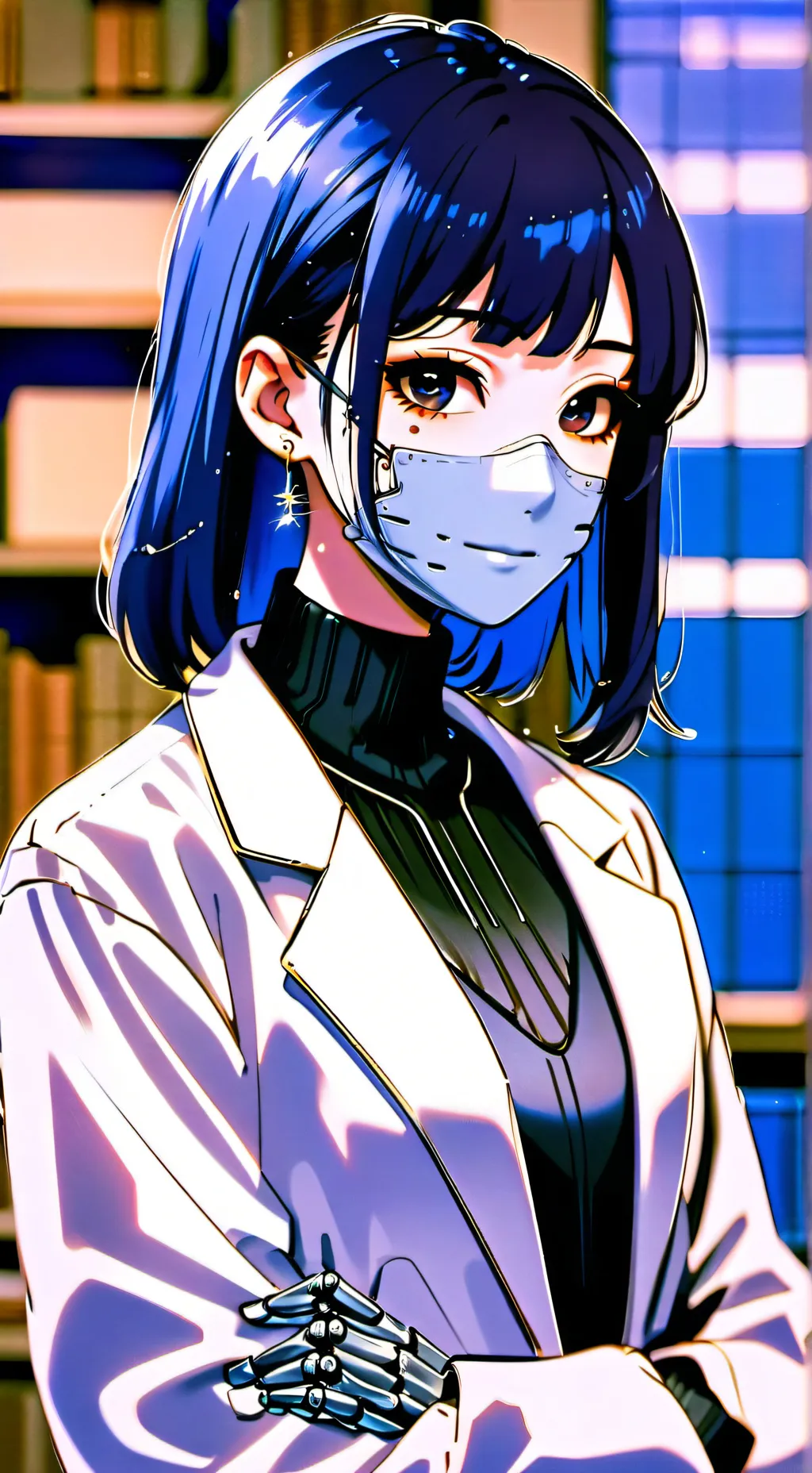 ai character: Librariania background