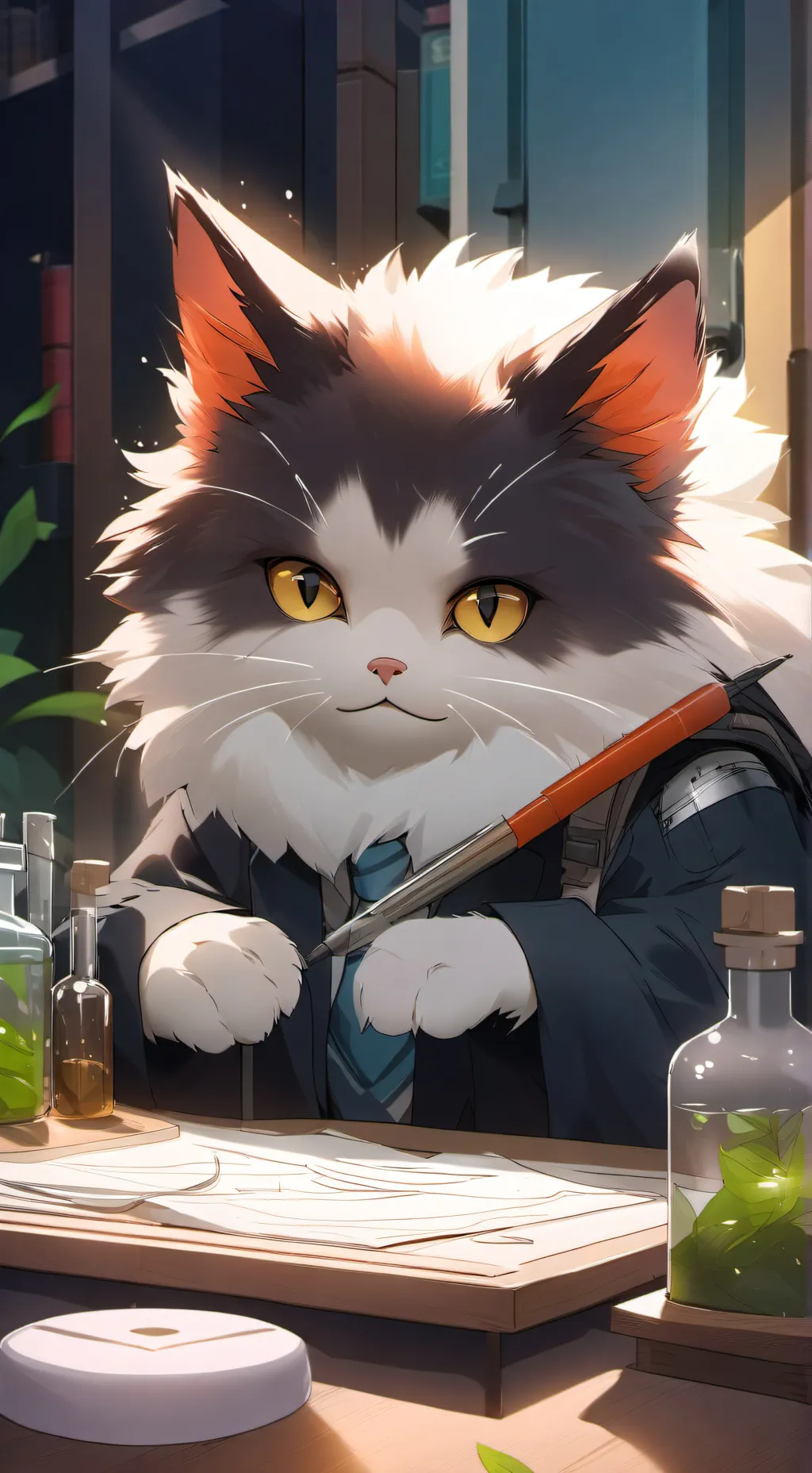 ai character: cheesecake  background