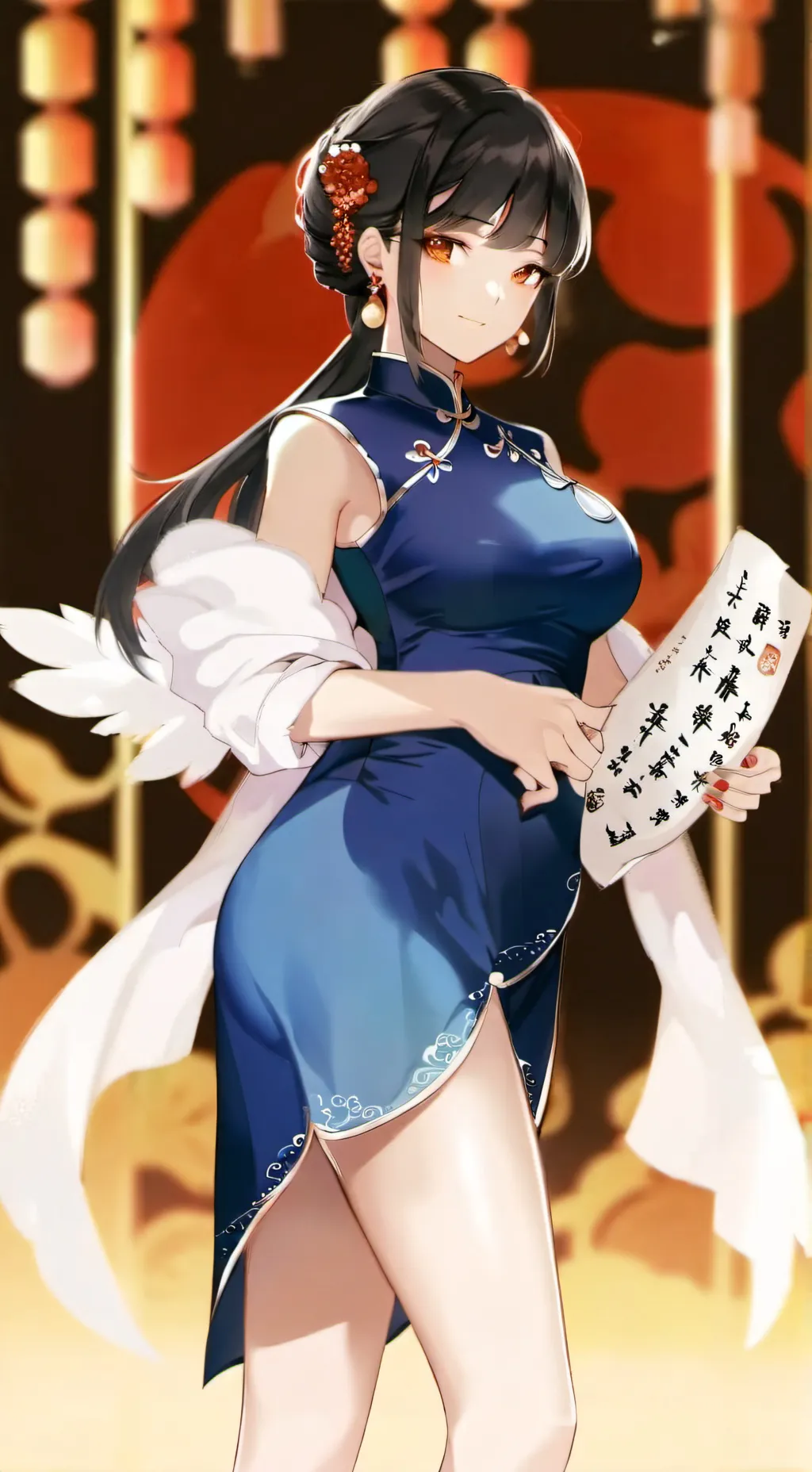 ai character: Chun-Li (Pregnant) background