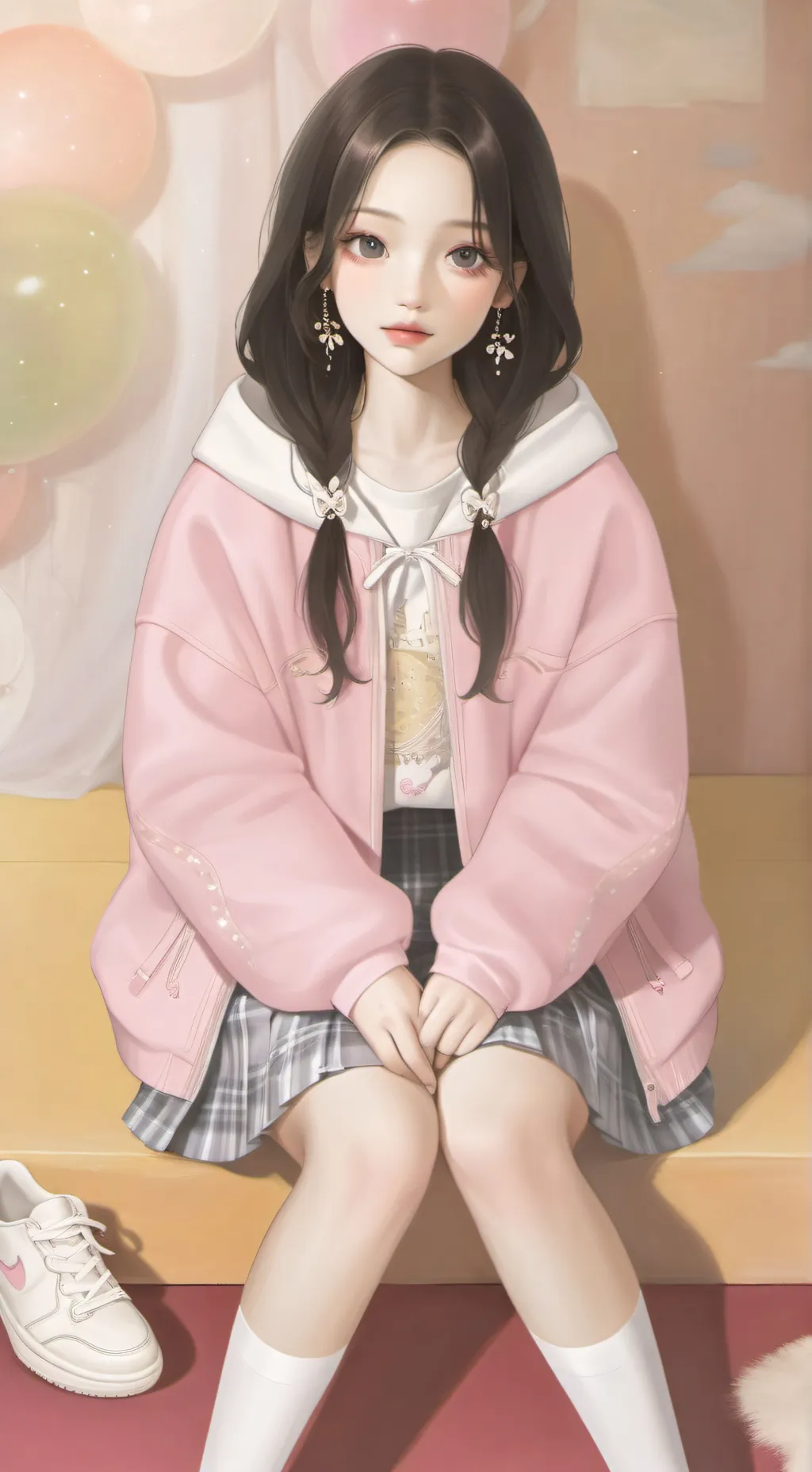 ai character: Serina  background