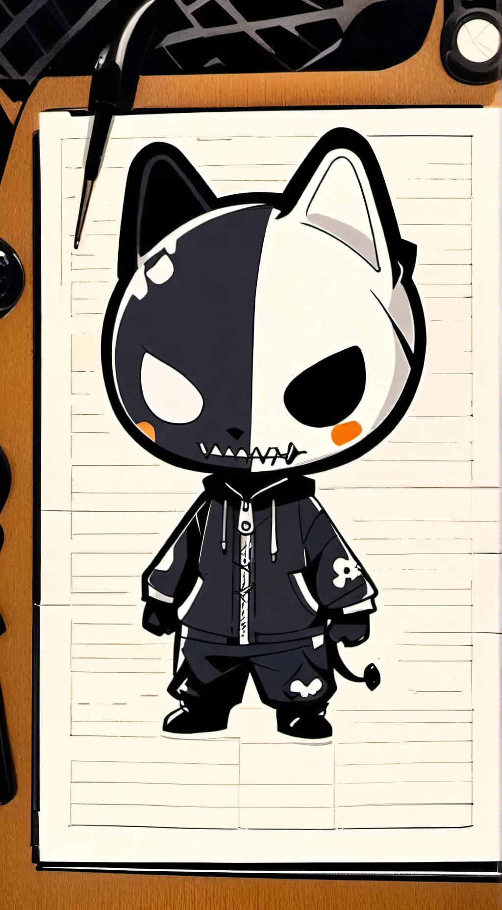 ai character: The town background