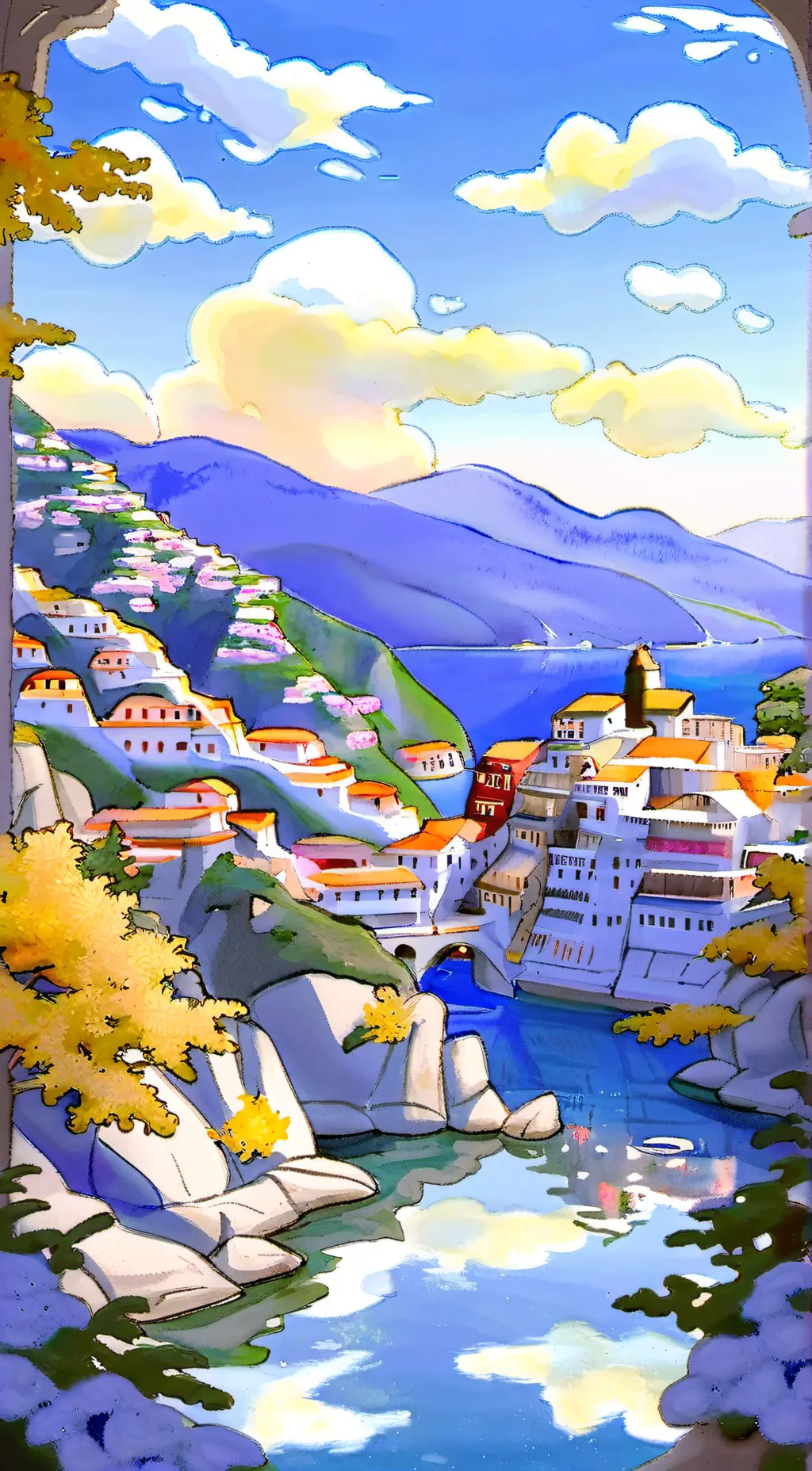 ai character: Venice, Italy🇮🇹 background