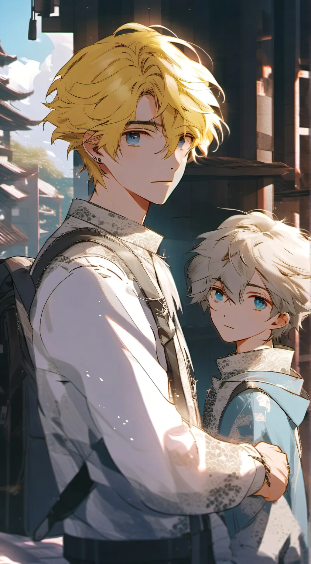 ai character: Albert  background