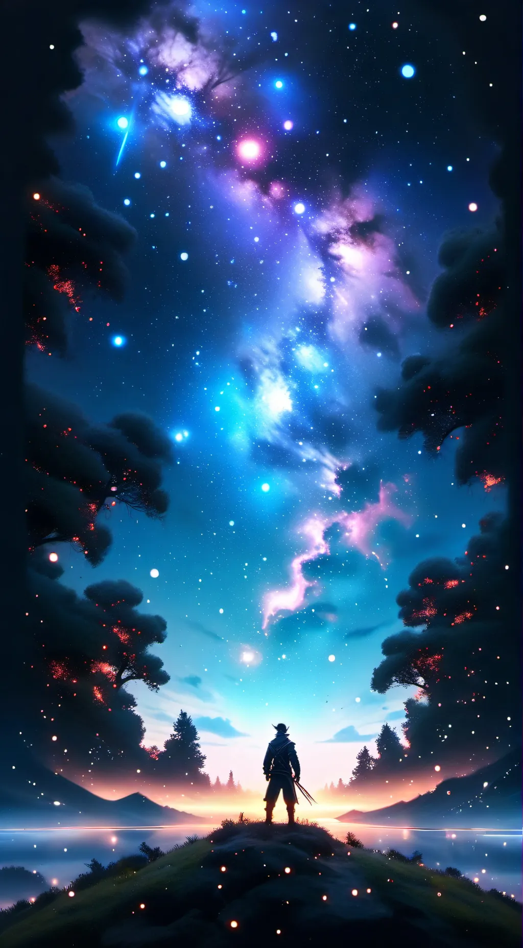 ai character: cat girl background