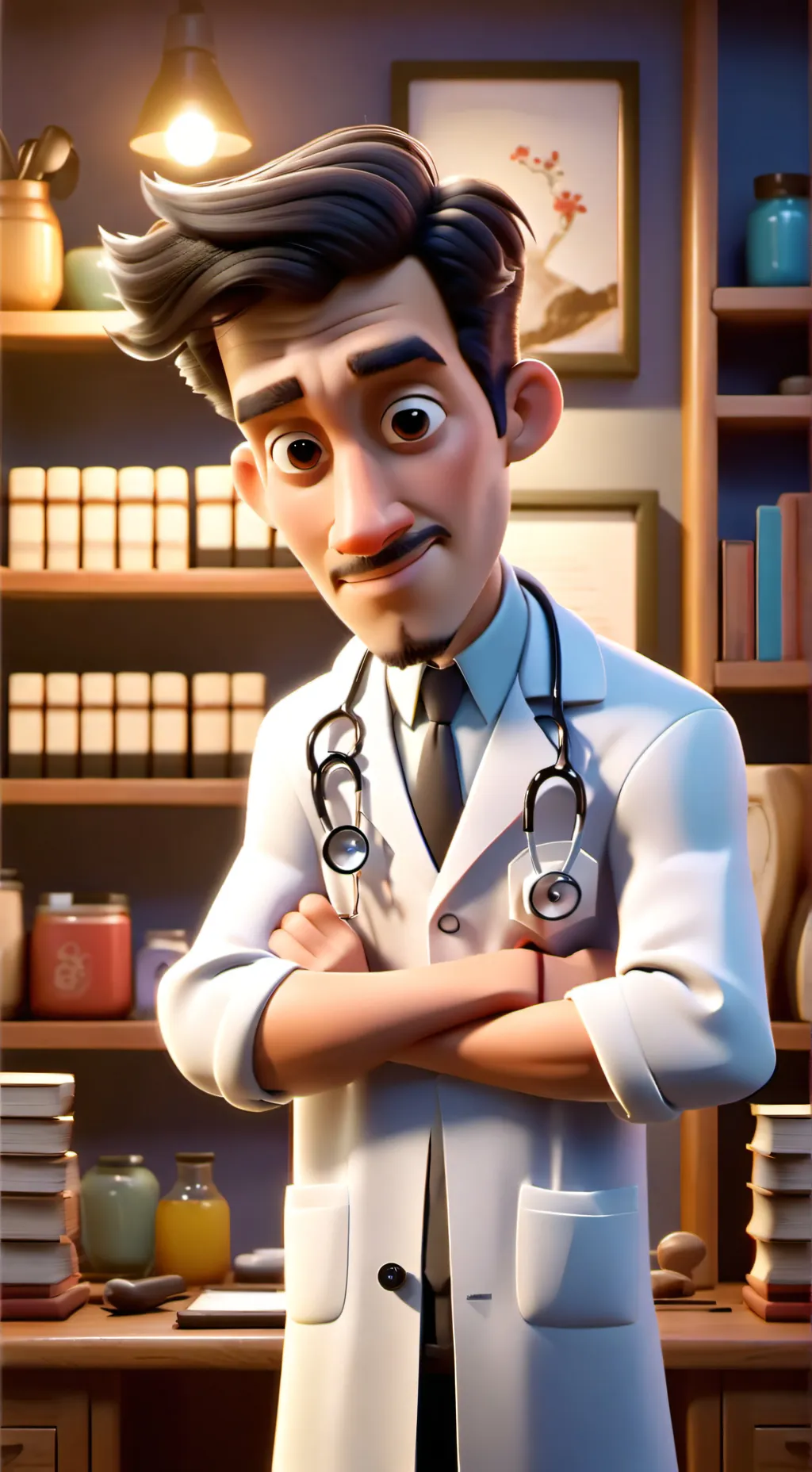 ai character: dr mikey background