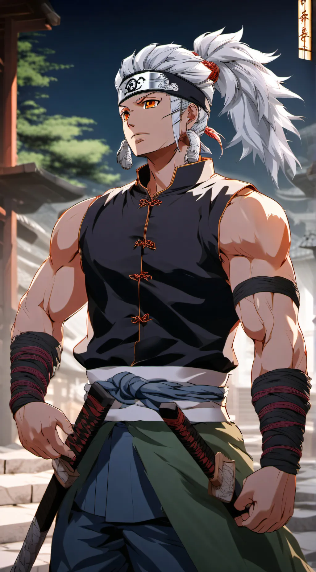 ai character: Tengen Uzui.  background