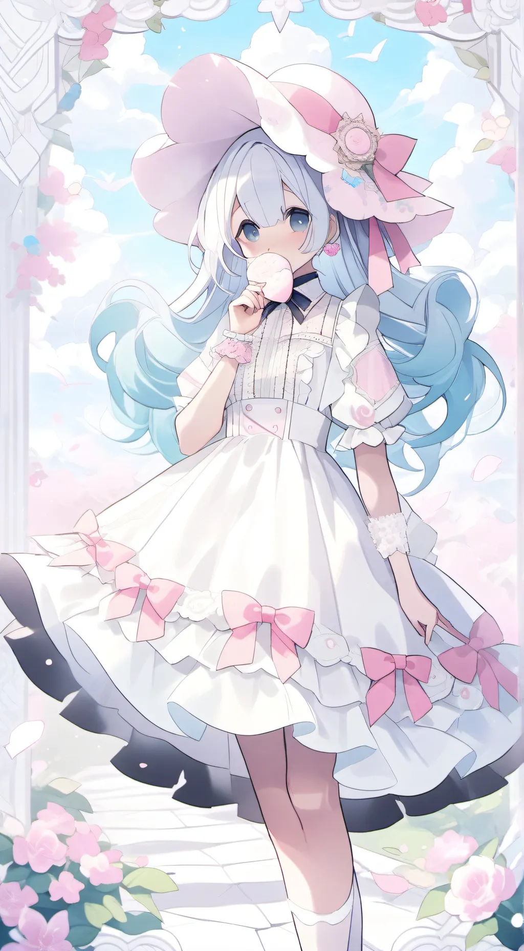 ai character: Alien cute background