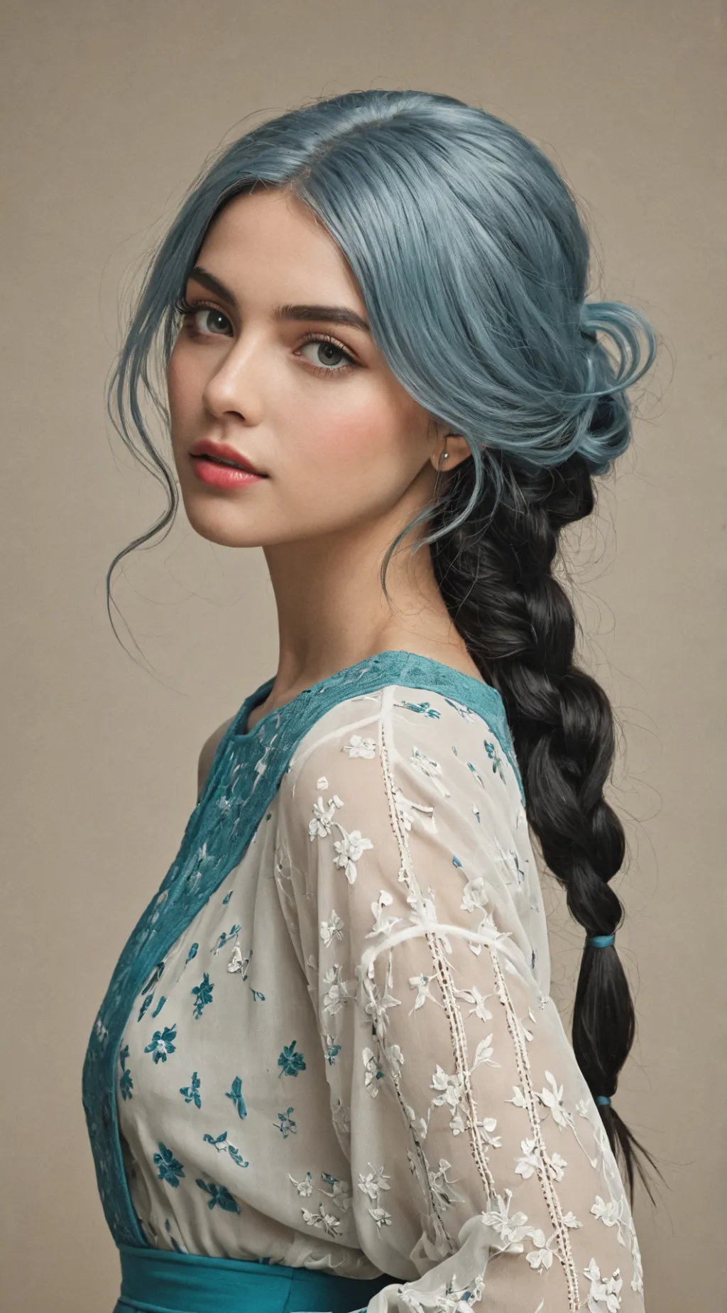 ai character: Flower background